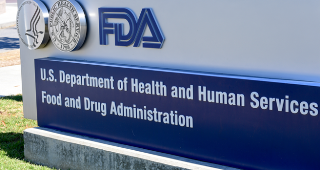 FDA PCCP AI ML Accessibility Alt description: FDA sign in front of FDA building that says "U.S. Department of. health and Human Services Food and Drug Administration"