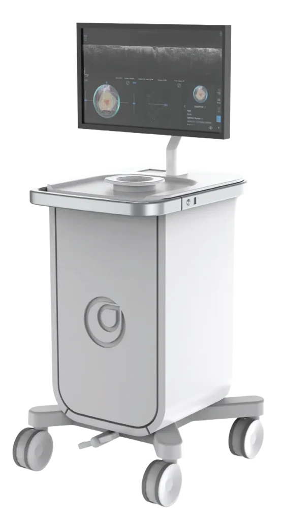 Perimeter OTIS optical coherence tomography imaging system on mobile cart with monitor